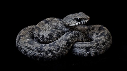 Fototapeta premium A Coiled Viper Snake