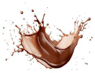 PNG Chocolate Milk Splash white background refreshment splattered.