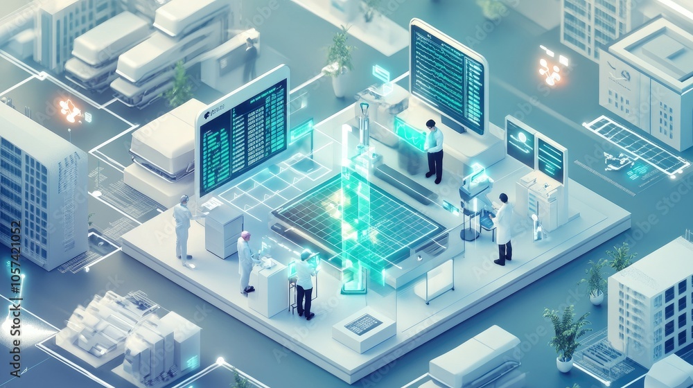 Aufkleber Concept image showing blockchain integration with multi-agent systems in personalized healthcare