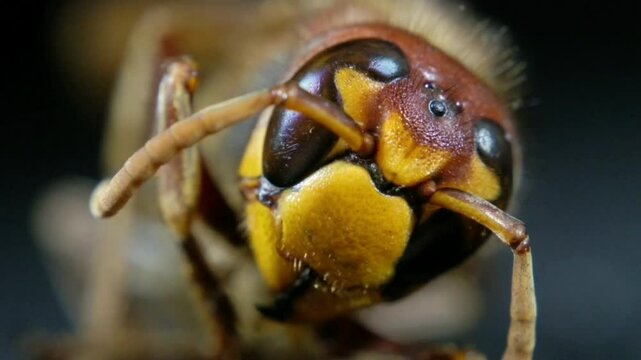 Macro of a hornet 