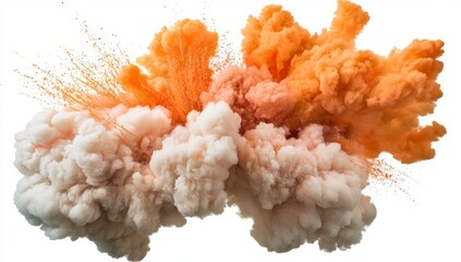 Explosion Effect with Orange and Red Colors