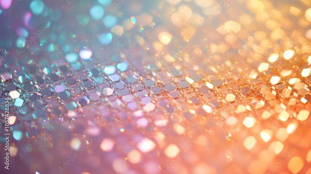 Poster subtle pastel background with rows of tiny, spaced diamonds, sparkling elegantly in the light