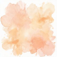 Fototapeta premium Soft Abstract Peach and Orange Watercolor Brushstrokes