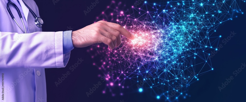 Poster futuristic digital network explosion of bright energy and illumination conceptual image representing