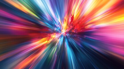 Obraz premium Dynamic abstract background featuring a burst of colors synchronized with rhythmic beats