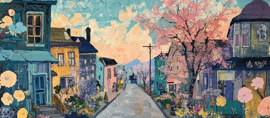 Obraz premium Spring Is In The Town