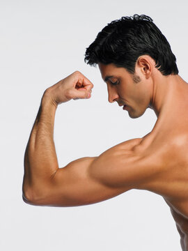 Man Flexing Arm