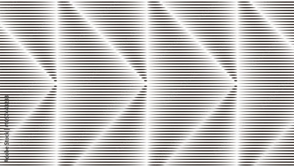 Poster black and white seamless pattern with lines. makes sharp arrows effect. vector format illustration