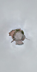 Small planet. Panoramic Circular View of Landscape
