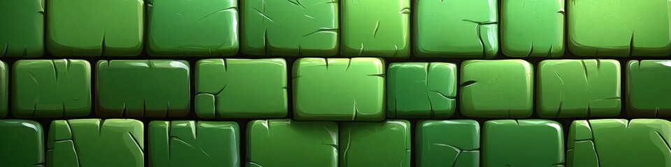 Green Brick Wall Background Texture Pattern with Vintage Look Ideal for Interior Design Architecture Nature Inspired Decor Websites Wallpapers and Artistic Imagery