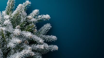 雪とクリスマスツリー