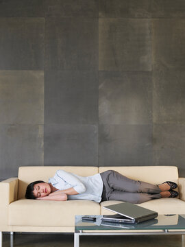 Businesswoman Napping
