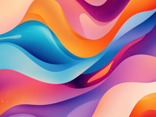 Vibrant abstract waves of color create a mesmerizing and dynamic digital art composition.