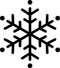 snowflake icon vector.
Isolated winter snowflake silhouette svg.