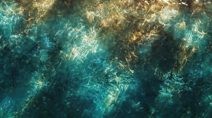 Fototapeta premium Underwater texture with sunbeams creates a stunning background, highlighting the interplay of light and water. This underwater texture captures serene beauty with vibrant light effects.
