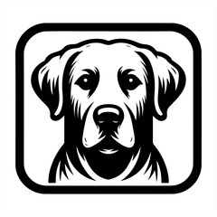 Dog Head Logo Vector illustration.
