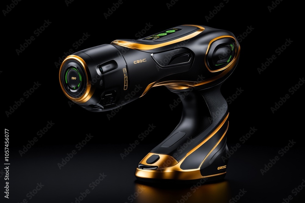 Poster futuristic robotic arm with sleek metallic design and advanced sensors, capturing the blend of high-
