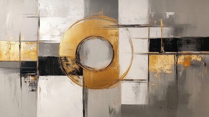 Dynamic Artistic Brush Strokes in Contemporary Abstract Painting