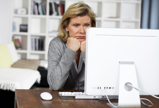 Woman Using Computer