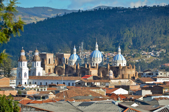 Ecuador, Cuenca, View of new cathedral