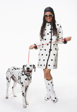 Portrait of Woman with Dog