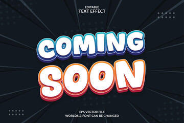 Coming Soon Editable 3D Text Effect