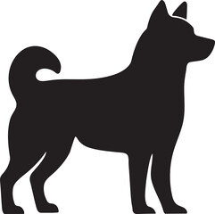 Unique Dog Silhouette Vector Illustration | Modern Dog Art, Drawing Collection and dog isolated