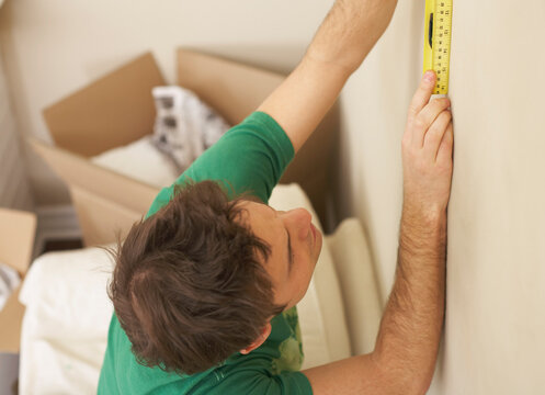 Man Using Level