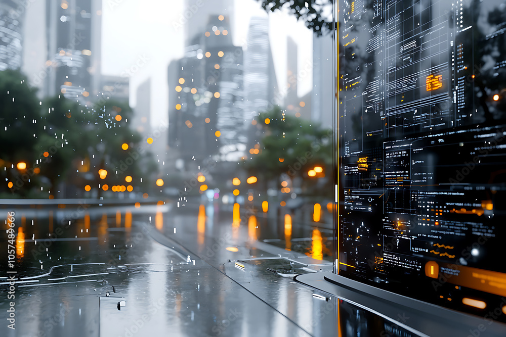 Poster exploring the future of urban ecosystems real-time simulation and visualization in a dynamic citysca