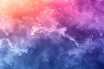 Fototapeta premium Ethereal Swirls of Colorful Smoke in a Dreamy Gradient