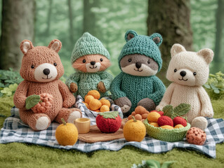 Adorable Anthropomorphic Felt Animal Collection