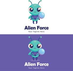 Alien Mascot logo