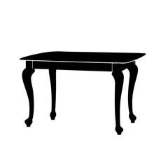 Desk table silhouette set vector design big pack of illustration and icon.