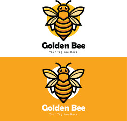 Golden Bee Mascot logo