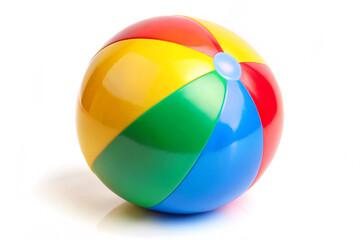 Colorful beach ball toy,isolated on white background