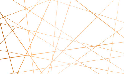 Obraz premium Seamless luxury geometric premium golden random chaotic lines on transparent background. Luxury banner presentation gold line vector, illustration.
