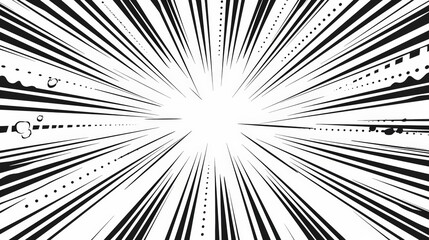 Obraz premium Black and white comic book effect