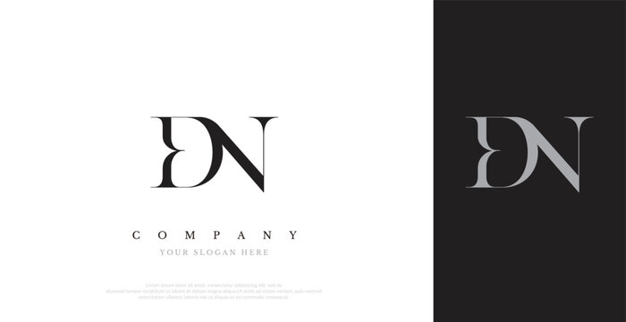 Initial DN Logo Design Vector 