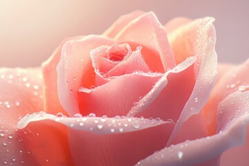 close up leaves rose flower with bokeh 