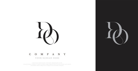 Initial DO Logo Design Vector 