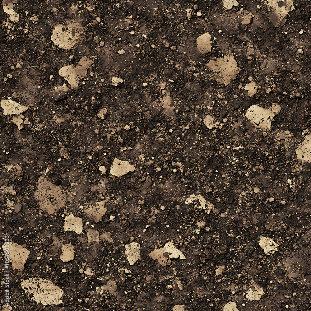 Poster seamless soil texture can be used as pattern to fill background