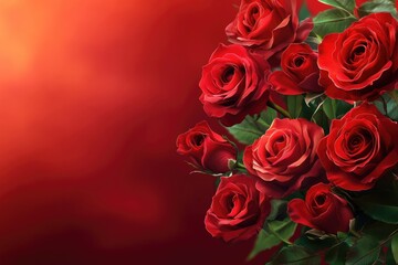 Obraz premium close up leaves rose flower with bokeh 