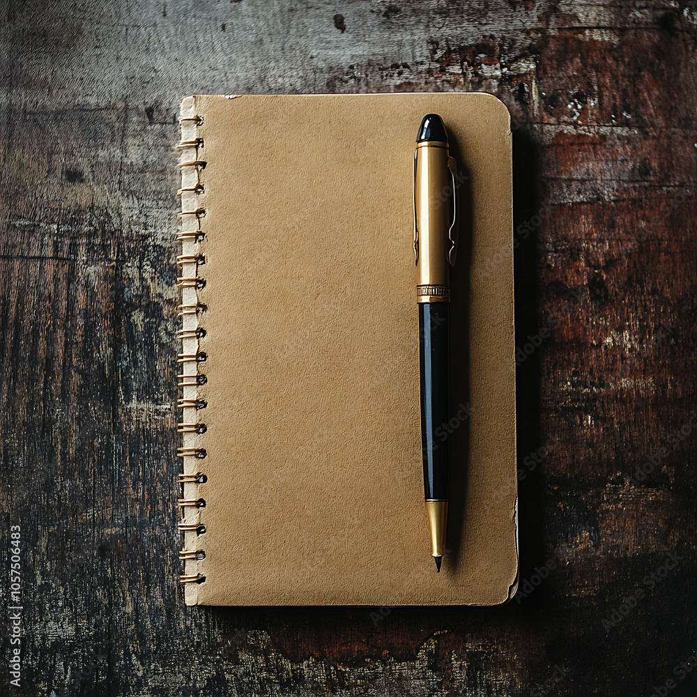Poster notebook and pen
