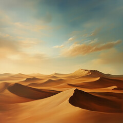 Naklejka premium Desert landscape