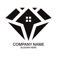 Real estate logo design icon