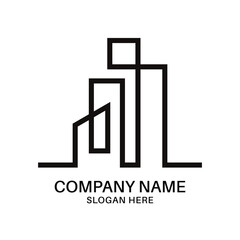 Real estate logo design icon