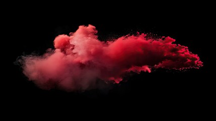 Dazzling red smoke captured in an ultra high-speed shot creates a dramatic visual effect, with ample copy space to enhance the impact of the dazzling red smoke imagery.