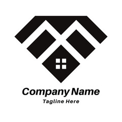 Real estate logo design icon