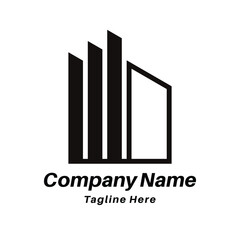 Real estate logo design icon