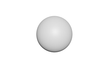 floated round white ball